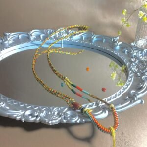 all handwoven Tibetan Blessing Cords Necklace-for Thangka or DIY