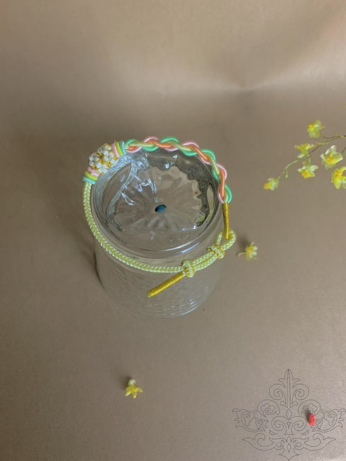 handwoven Tibetan Blessing Cords Bracelet -for Thangka or DIY